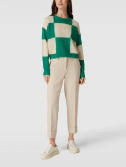 Cambio Stoffhose Mit Paspeltaschen Modell 'Krystal' - Sand