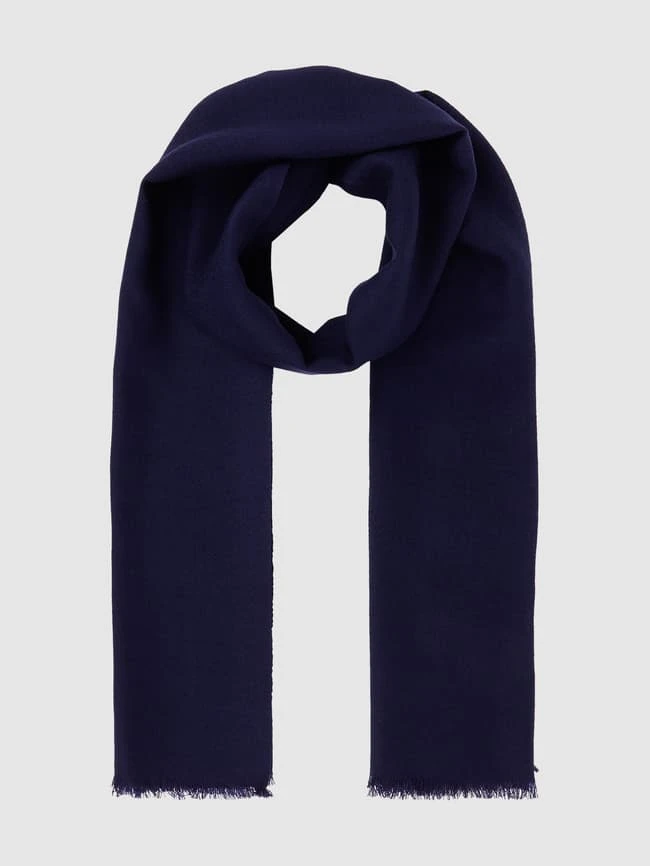 Fraas Schal Aus Wolle - Dunkelblau 3 Fraas Schal Aus Wolle - Dunkelblau