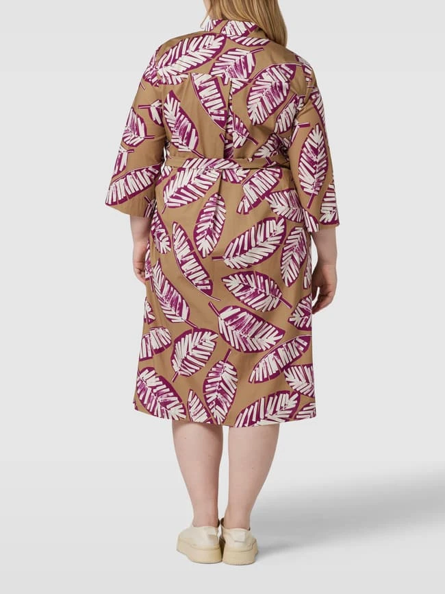 Marina Rinaldi Blusenkleid Mit Floralem Allover-Muster Modell 'DANESE' - Sand 7 Marina Rinaldi Blusenkleid Mit Floralem Allover-Muster Modell 'DANESE' - Sand – Bild 5