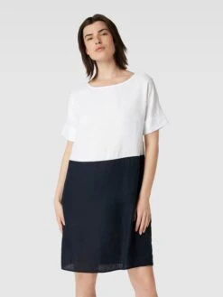 Christian Berg Woman Knielanges Kleid Aus Leinen In Kontrastfarben - Dunkelblau -Damenbekleidungsgeschäft 6194ud2e890kgc29alb3eji59974kjhg6cokqh2384rkal2l90q38kql750jgka58p83ek2a853jeii2ah3jedhm6hj6cp9kcgs38chkc8r3aob6c9ijaoj56sqm6opo6pim6e0