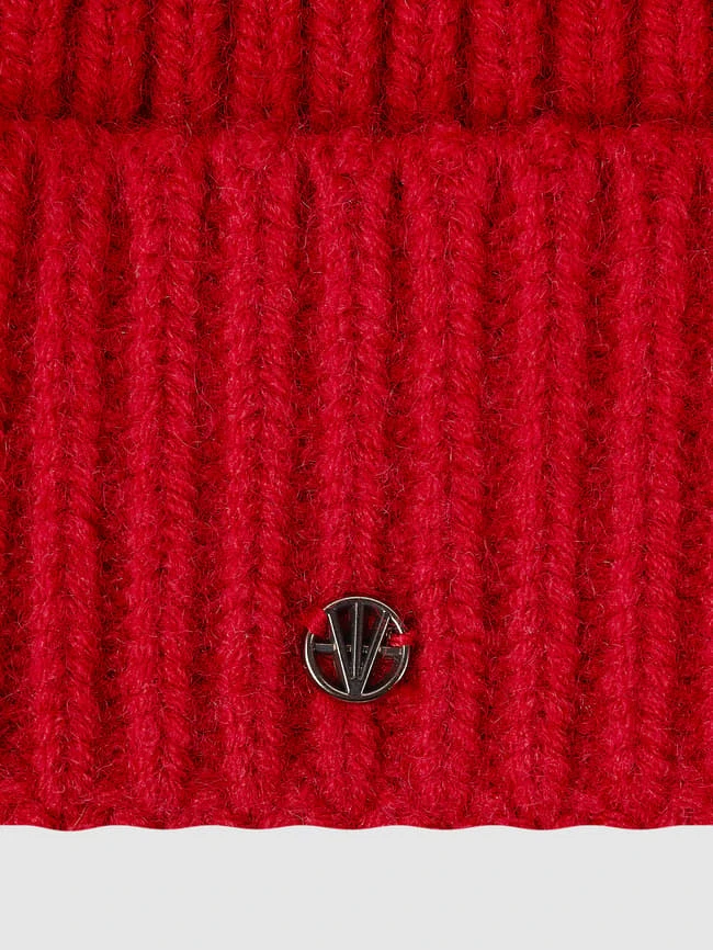 Loevenich Mütze Mit Rippenstruktur - Rot 4 Loevenich Mütze Mit Rippenstruktur - Rot – Bild 2