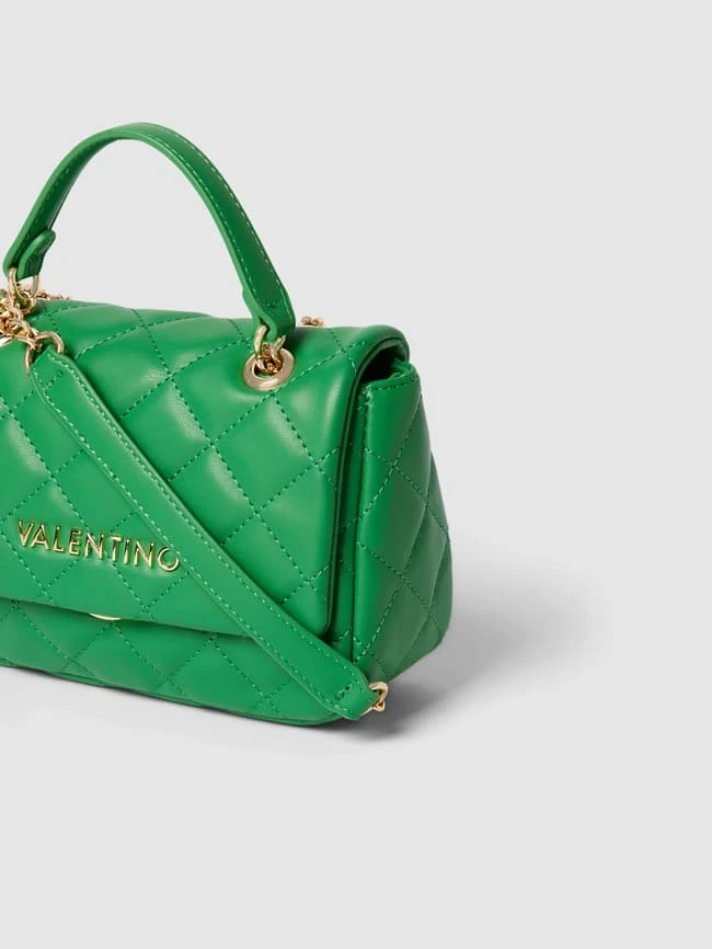VALENTINO BAGS Handtasche Mit Steppnähten Modell 'OCARINA PATTINA' - Dunkelgrün 4 VALENTINO BAGS Handtasche Mit Steppnähten Modell 'OCARINA PATTINA' - Dunkelgrün – Bild 2