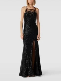 Damenbekleidungsgeschäft 25 Unique Abendkleid Mit Paillettenbesatz - Schwarz
