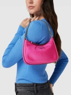 MICHAEL Michael Kors Saddle Bag Mit Henkel In Metallic - Pink