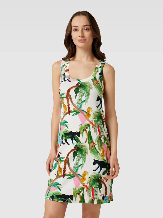 Marc Cain Minikleid Mit Allover-Muster - Offwhite 6 Marc Cain Minikleid Mit Allover-Muster - Offwhite – Bild 4