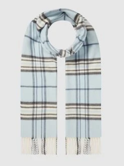 Fraas Schal Mit Tartan-Karo - Hellblau