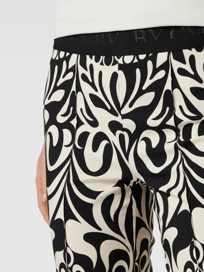 Cambio Hose Mit Allover-Print Modell 'Francis' - Schwarz 5 Cambio Hose Mit Allover-Print Modell 'Francis' - Schwarz – Bild 3