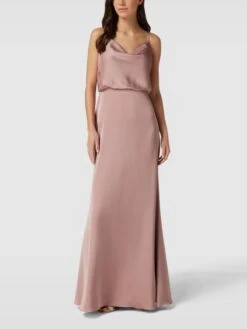 Laona Abendkleid Mit Wasserfall-Ausschnitt - Rosé