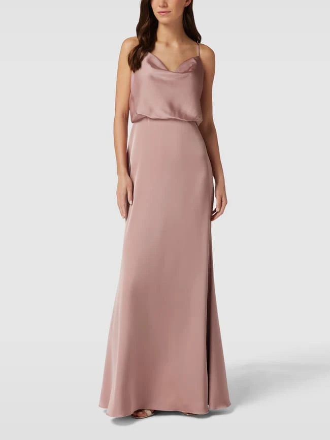 Laona Abendkleid Mit Wasserfall-Ausschnitt - Rosé 3 Laona Abendkleid Mit Wasserfall-Ausschnitt - Rosé