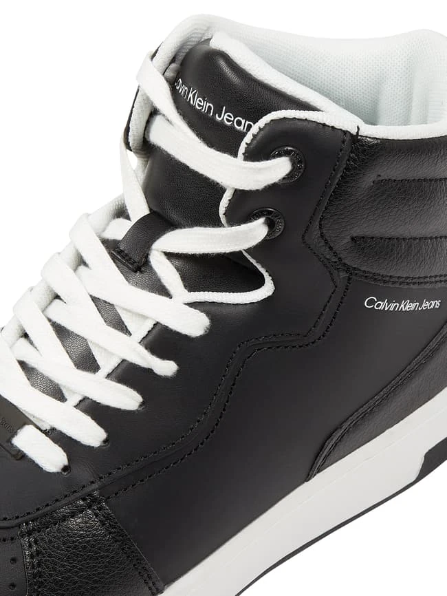Calvin Klein Jeans High Top Sneaker Aus Leder - Schwarz 4 Calvin Klein Jeans High Top Sneaker Aus Leder - Schwarz – Bild 2