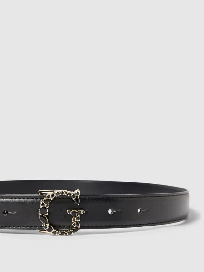 Guess Gürtel Mit Label-Applikation Modell 'ADJ & NOT REV' - Schwarz 4 Guess Gürtel Mit Label-Applikation Modell 'ADJ & NOT REV' - Schwarz – Bild 2