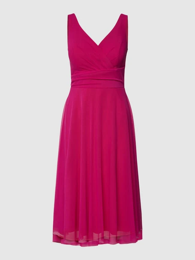 TROYDEN COLLECTION Cocktailkleid In Wickel-Optik - Fuchsia 4 TROYDEN COLLECTION Cocktailkleid In Wickel-Optik - Fuchsia – Bild 2