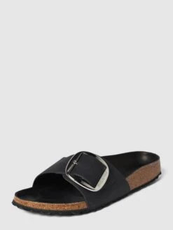 Birkenstock Pantoletten Mit Dornschließe Modell 'MADRID' - Schwarz