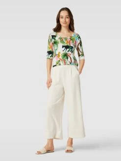 Marc Cain Longsleeve Mit Allover-Muster - Offwhite