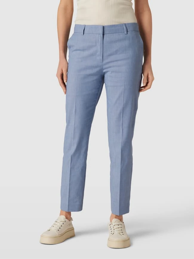 Christian Berg Woman Selection Stoffhose Mit Bügelfalten Modell 'Zigarette' - Hellblau Meliert 6 Christian Berg Woman Selection Stoffhose Mit Bügelfalten Modell 'Zigarette' - Hellblau Meliert – Bild 4