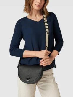 Coccinelle Saddle Bag Mit Label-Detail Modell 'BLAIRE' - Schwarz