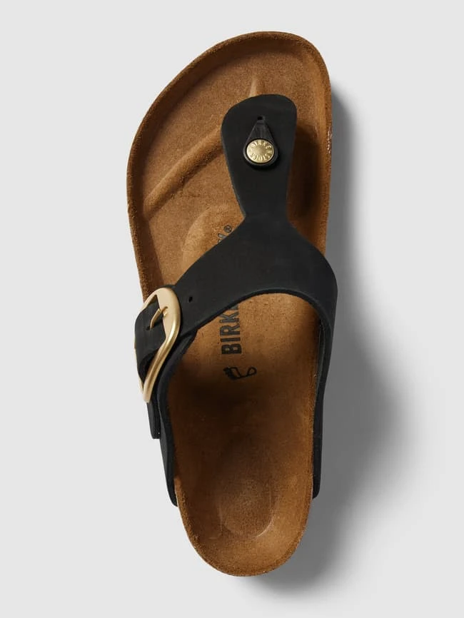 Birkenstock Zehentrenner Mit Dornschließe Modell 'Gizeh' - Schwarz 6 Birkenstock Zehentrenner Mit Dornschließe Modell 'Gizeh' - Schwarz – Bild 4