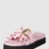 Versace Jeans Couture Slides Mit Plateau-Sohle Modell 'FONDO' - Hellrosa