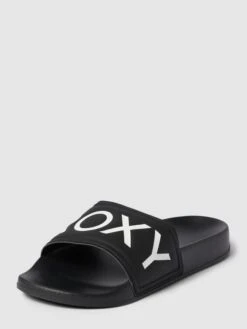 Roxy Slides Mit Label-Detail Modell 'SLIPPY' - Schwarz