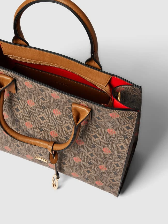 L.Credi Handtasche Mit Allover-Muster Modell 'Kiana' - Mittelbraun 6 L.Credi Handtasche Mit Allover-Muster Modell 'Kiana' - Mittelbraun – Bild 4