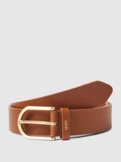 HUGO Ledergürtel Mit Dornschließe Modell 'Zoey' - Cognac