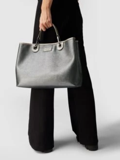 Emporio Armani Handtasche Mit Label-Patch - Silber