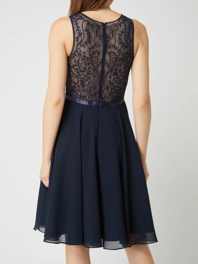 Luxuar Cocktailkleid Mit Strasssteinbesatz - Dunkelblau 7 Luxuar Cocktailkleid Mit Strasssteinbesatz - Dunkelblau – Bild 5