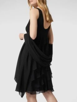 Christian Berg Cocktail Stola Aus Chiffon - Schwarz