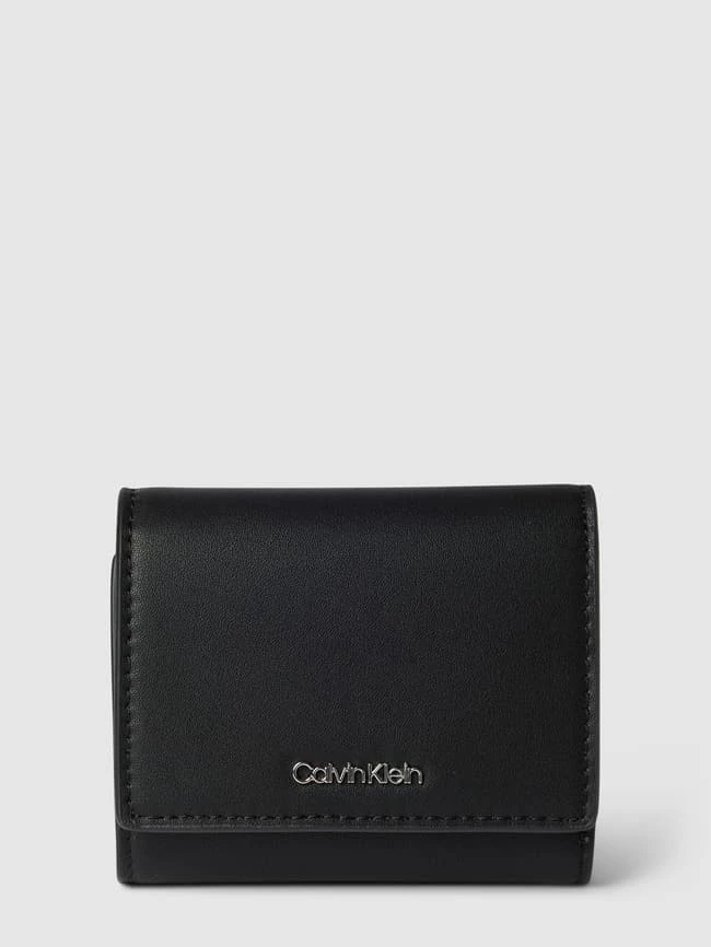 CK Calvin Klein Portemonnaie Mit Label-Detail - Schwarz 3 CK Calvin Klein Portemonnaie Mit Label-Detail - Schwarz