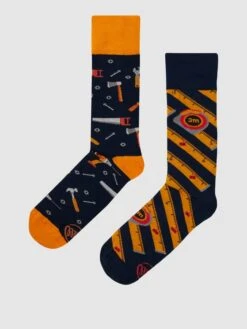 Many Mornings Socken Mit Allover-Muster - Marineblau