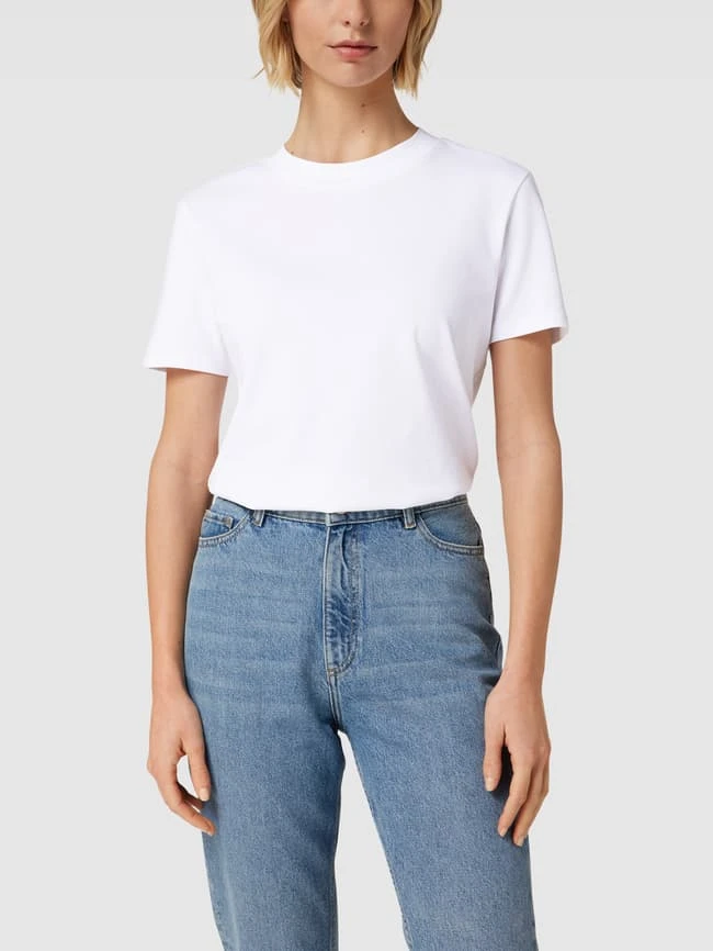 Jake*s Casual T-Shirt Mit Rundhalsausschnitt - Weiß 6 Jake*s Casual T-Shirt Mit Rundhalsausschnitt - Weiß – Bild 4