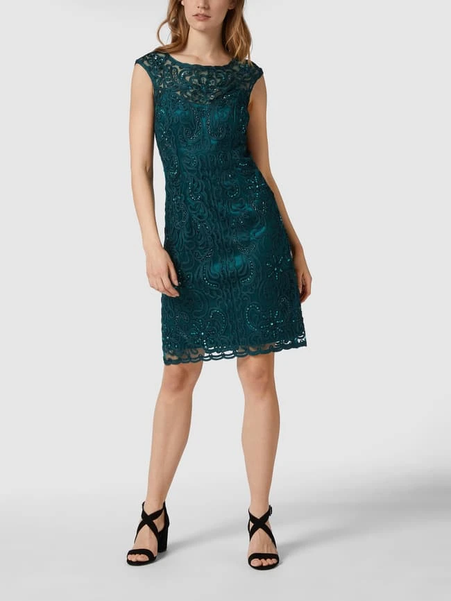 Luxuar Cocktailkleid Mit Zierborten - Smaragdgrün 6 Luxuar Cocktailkleid Mit Zierborten - Smaragdgrün – Bild 4