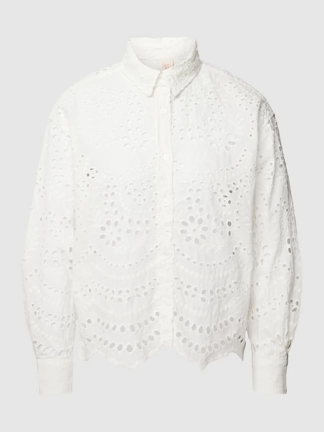 Only Bluse Mit Strukturmuster Modell 'LALISA' - Weiß 4 Only Bluse Mit Strukturmuster Modell 'LALISA' - Weiß – Bild 2