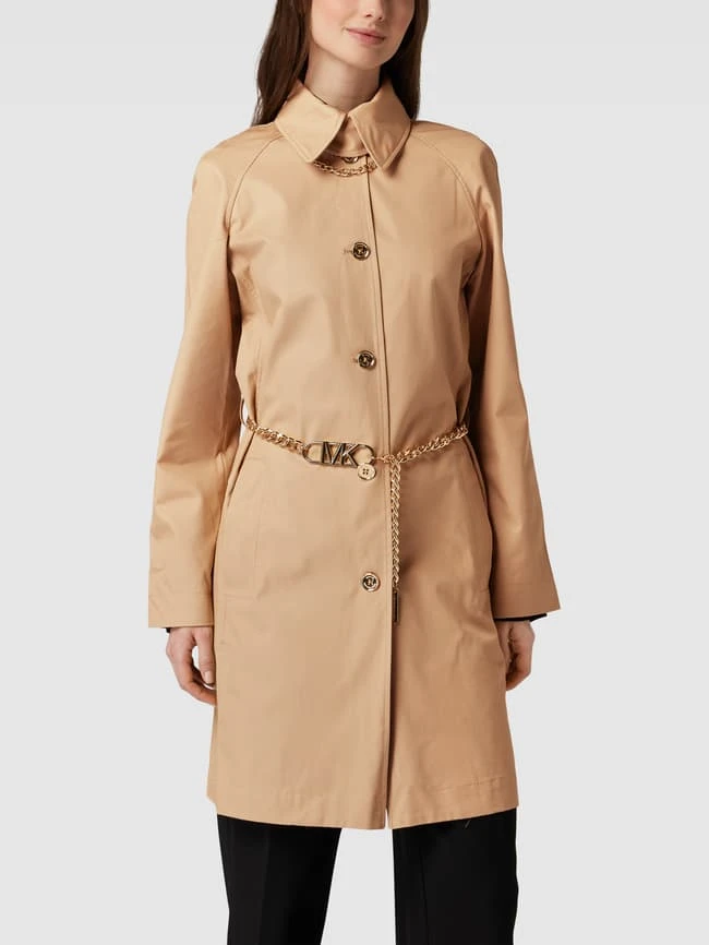 MICHAEL Michael Kors Trenchcoat Mit Umlegekragen - Sand 6 MICHAEL Michael Kors Trenchcoat Mit Umlegekragen - Sand – Bild 4
