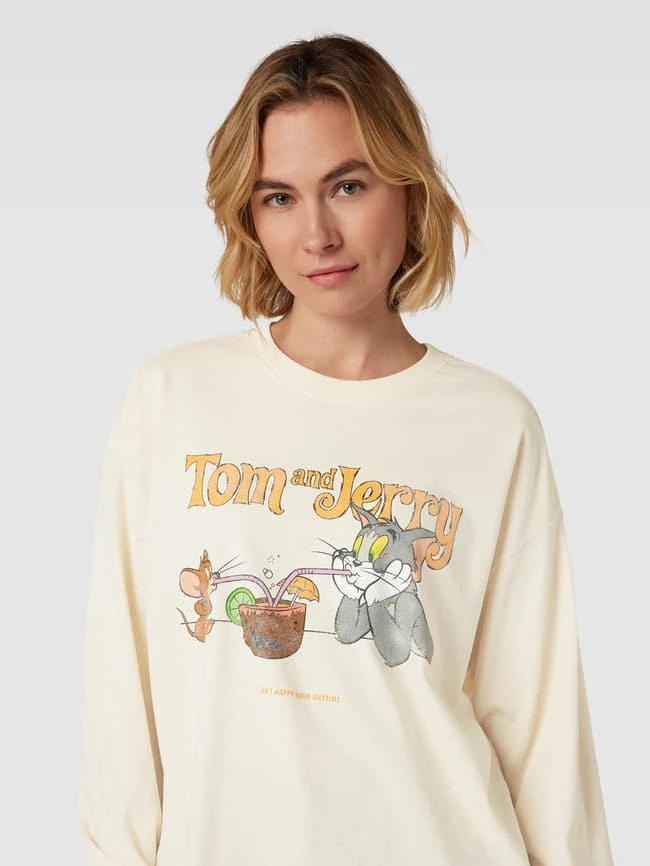 Jake*s Casual Sweatshirt Mit Disney©-Print - Offwhite 5 Jake*s Casual Sweatshirt Mit Disney©-Print - Offwhite – Bild 3