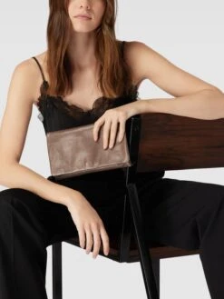 Abro Clutch In Lack-Optik Modell 'Clutch Athene' - Taupe