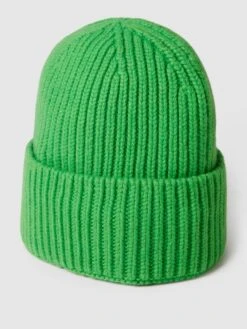 Unio Beanie Mit Breitem Umschlag Modell 'Mika' - Grün