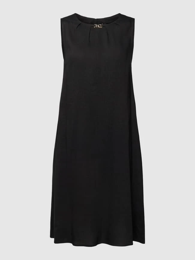 Marc Cain Stoffkleid Mit Label-Detail - Schwarz 3 Marc Cain Stoffkleid Mit Label-Detail - Schwarz