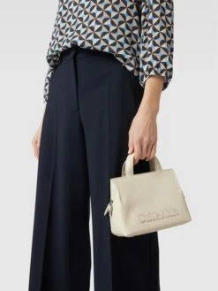 CK Calvin Klein Tote Bag Mit Label-Detail Modell 'NEAT' - Ecru