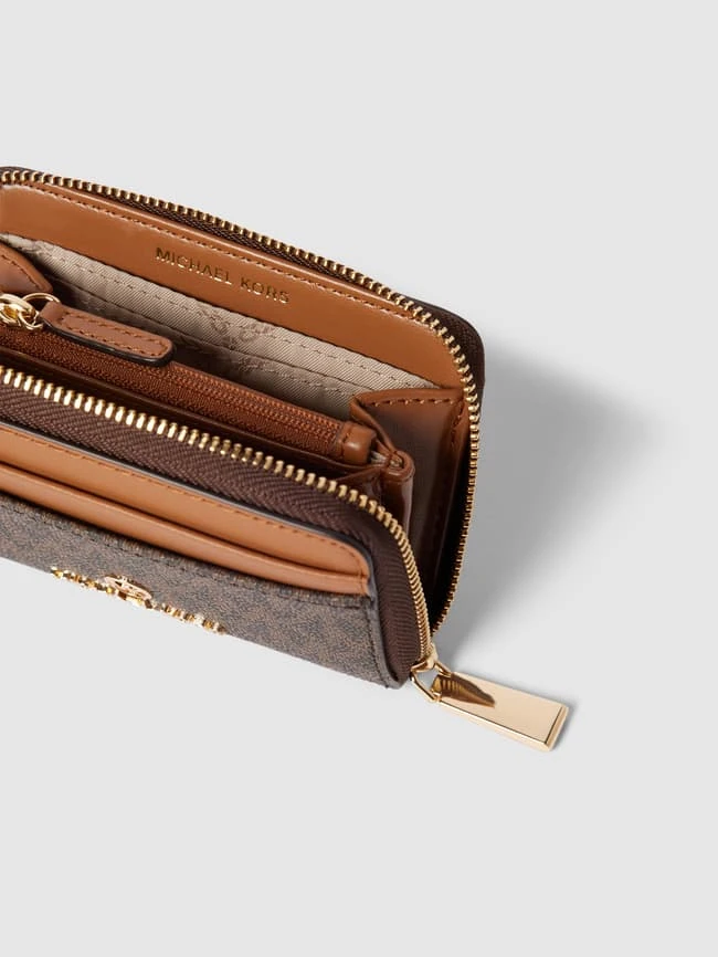 MICHAEL Michael Kors Portemonnaie Mit Label-Applikation - Mittelbraun 5 MICHAEL Michael Kors Portemonnaie Mit Label-Applikation - Mittelbraun – Bild 3