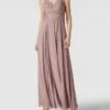 Mascara Abendkleid Mit Zierbesatz - Mauve