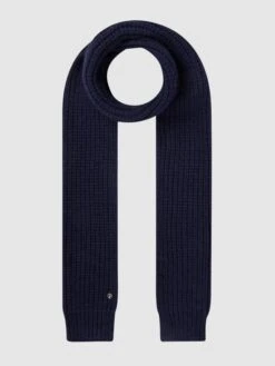 Loevenich Schal Mit Rippenstruktur - Marineblau
