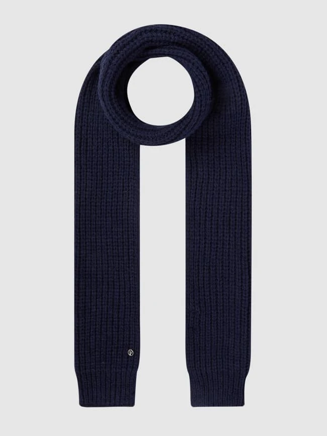 Loevenich Schal Mit Rippenstruktur - Marineblau 3 Loevenich Schal Mit Rippenstruktur - Marineblau