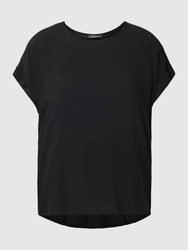 Montego Blusenshirt Aus Reiner Viskose Mit Kellerfalte - Schwarz 4 Montego Blusenshirt Aus Reiner Viskose Mit Kellerfalte - Schwarz – Bild 2