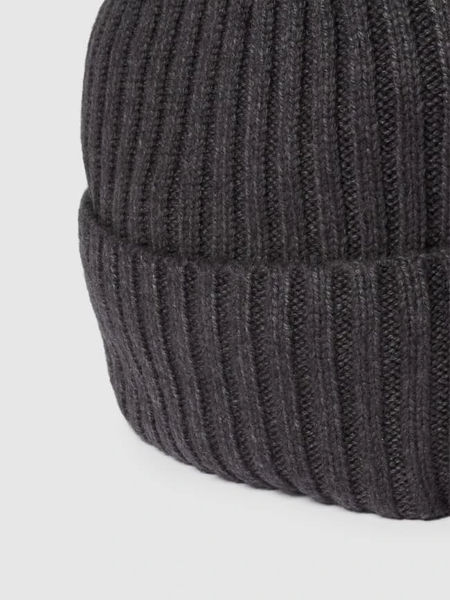 Jake*s Casual Beanie Mit Ripp-Struktur - Anthrazit 4 Jake*s Casual Beanie Mit Ripp-Struktur - Anthrazit – Bild 2