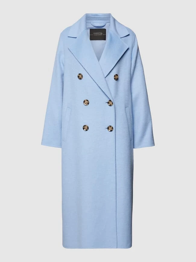 Comma Mantel Mit Knopfverschluss - Hellblau 4 Comma Mantel Mit Knopfverschluss - Hellblau – Bild 2