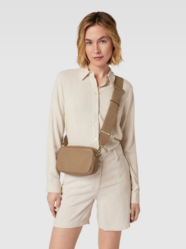 Abro Umhängetasche Mit Label-Detail Modell 'TINA' - Taupe 3 Abro Umhängetasche Mit Label-Detail Modell 'TINA' - Taupe