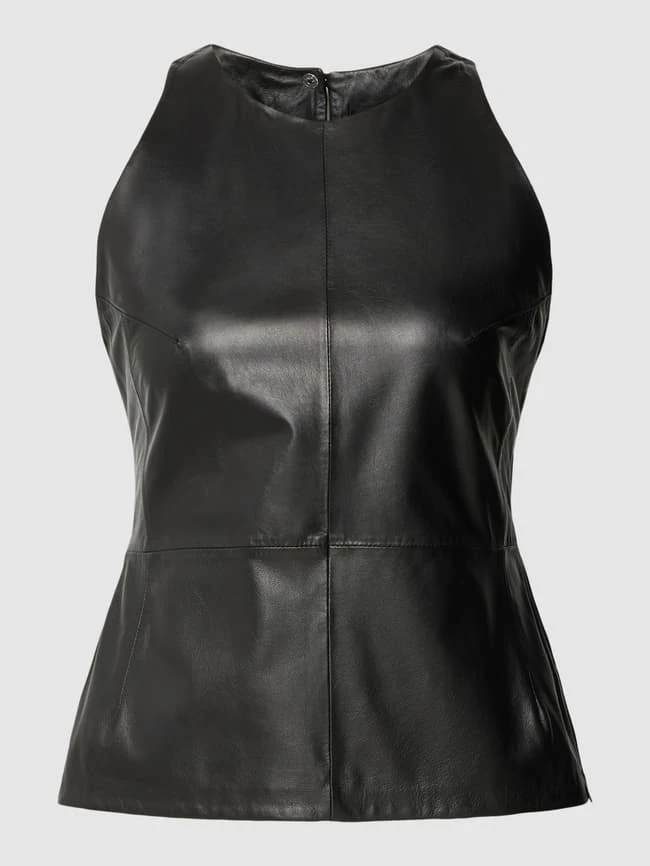 Studio AR Leder-Top Modell 'ESTIA' - Schwarz 4 Studio AR Leder-Top Modell 'ESTIA' - Schwarz – Bild 2