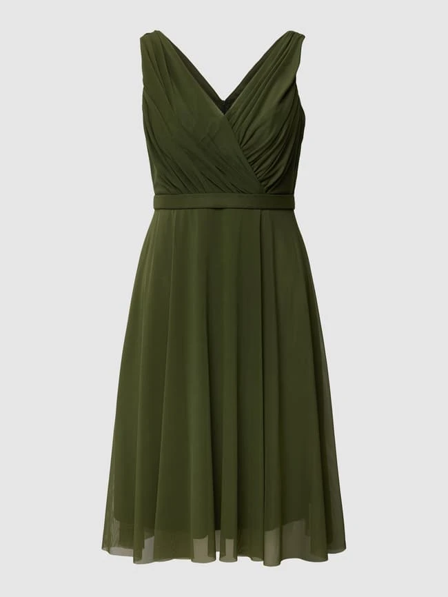 TROYDEN COLLECTION Cocktailkleid In Wickel-Optik - Olivgrün 4 TROYDEN COLLECTION Cocktailkleid In Wickel-Optik - Olivgrün – Bild 2