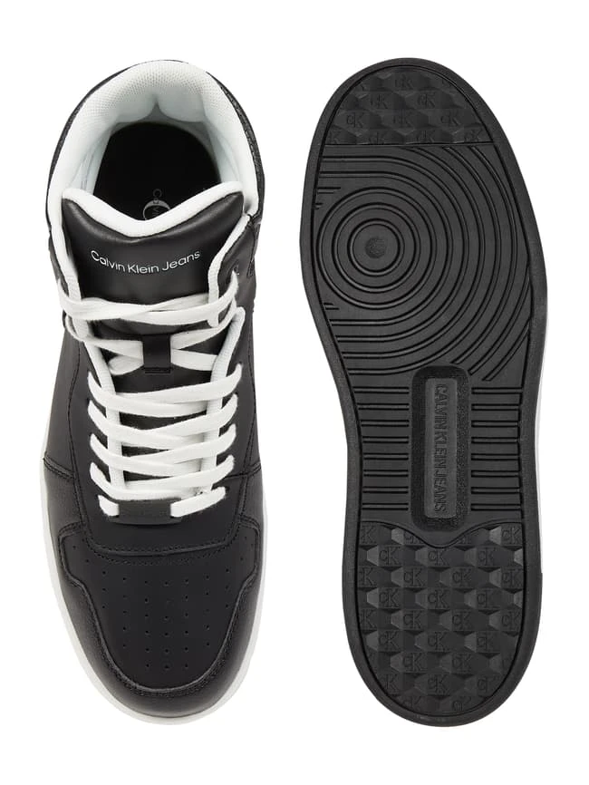 Calvin Klein Jeans High Top Sneaker Aus Leder - Schwarz 6 Calvin Klein Jeans High Top Sneaker Aus Leder - Schwarz – Bild 4